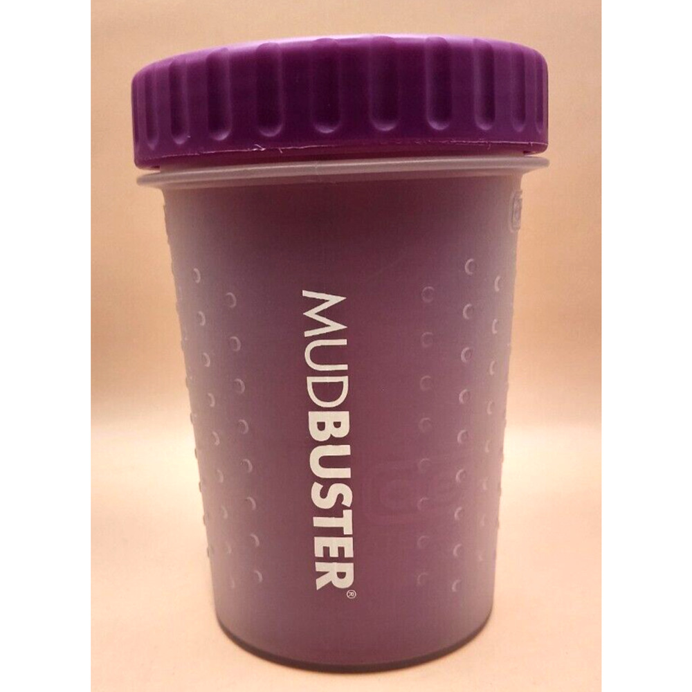 Dexas - MudBuster - Portable Dog Paw Washer W/Soft Silicone Bristles - Purple